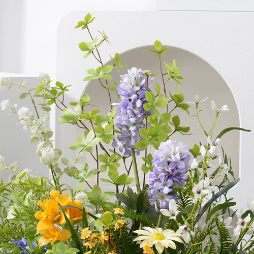 Смоделированная комбинация цветов ландшафтные украшения цветочный арт стол цветочный дорогой цветочный торговый центр окна «Зеленое растение ландшафтное украшение