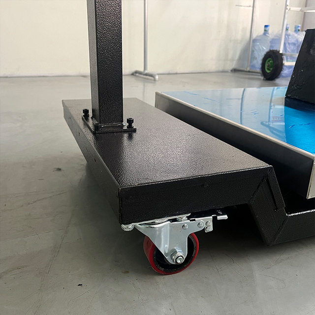 Mobile weight meter electronic platform scale 500kg high-precision logistics industrial retail with wheel alarm light electronic scale