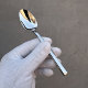 German H304 stainless steel western tableware coffee spoon square handle dessert spoon thickened dessert cake small spoon baby