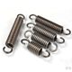 Spring with hook tension spring tension strong steel bar straightening mechanical hook elastic yellow return oven 2.0 strong wire