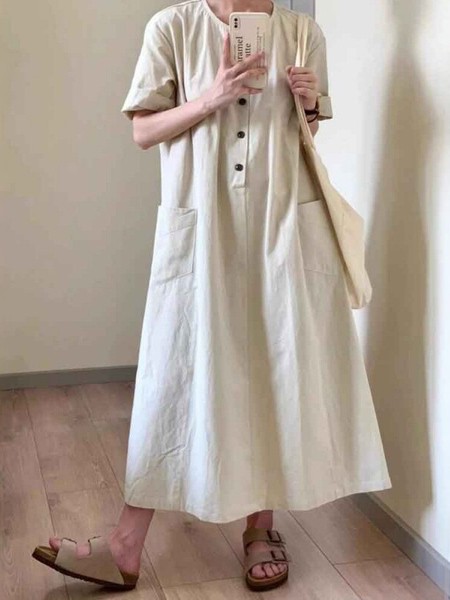 高级感孕妇装女夏季大码裙可哺乳裙子舒适透气夏装洋气孕期连衣裙 — 3