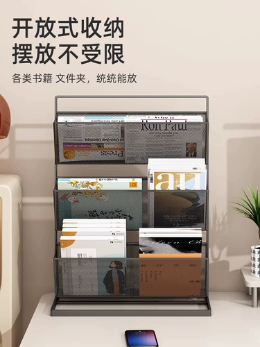 Настольная книжная полка для школьников, система хранения, стенд, многослойный журнал, чтение, книга с картинками, коробка для хранения, сортировка
