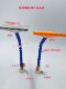Magnetic seat serpentine wind nozzle cooling universal blowing switch bamboo joint tube round head flat mouth air spray head plastic wind knife