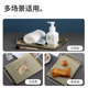 Nordic Ins style household rectangular tray light luxury iron handle jewelry storage tray living room tea cup tray