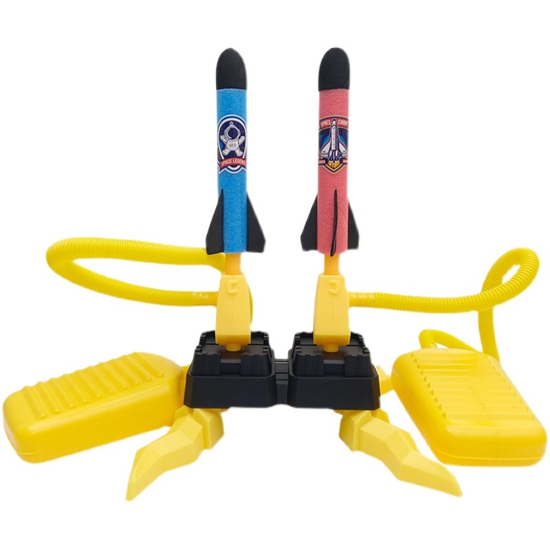 CHILDRENS DOUBLE FOOT PEDALING FLASHING ROCKET LAUNCHING FLYING CANNONBALLS OUTDOOR TOYS PARENT-CHILD PEDAL SMALL AIRPLANE