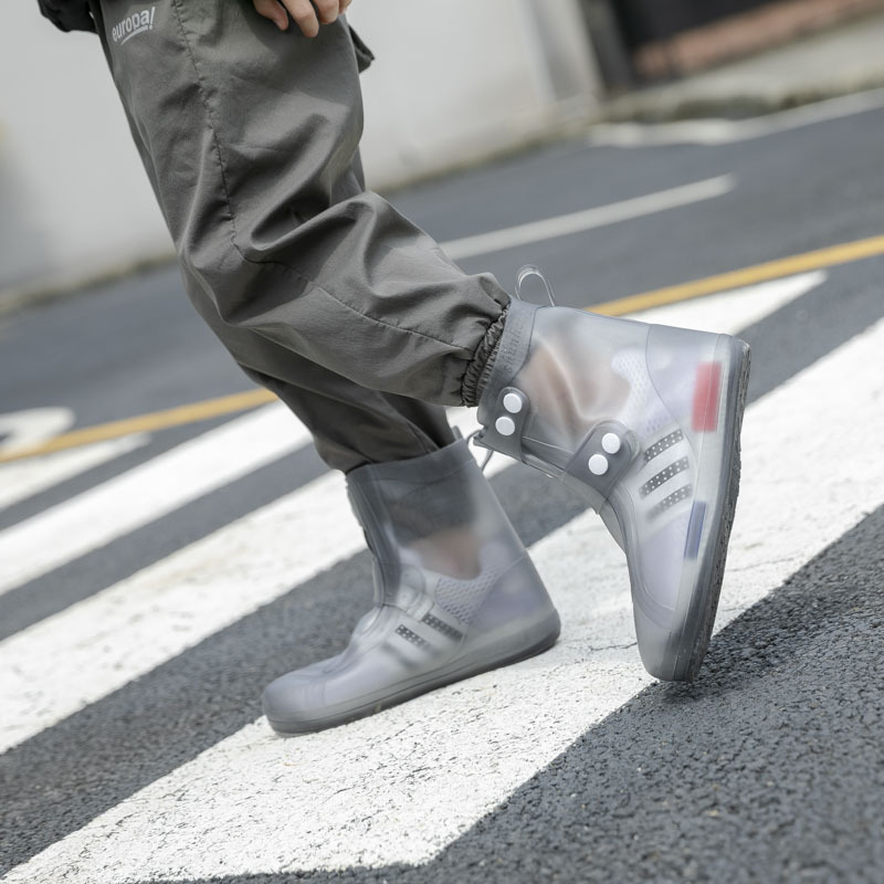 RAIN BOOT COVER WATERPROOF MENS AND WOMENS RIDING ANTI-SLIP RAIN BOOTS FOR CHILDREN FEET COVER THICKENED WEAR-RESISTANT SILICONE FASHION RAIN BOOT COVER FOR CHILDREN