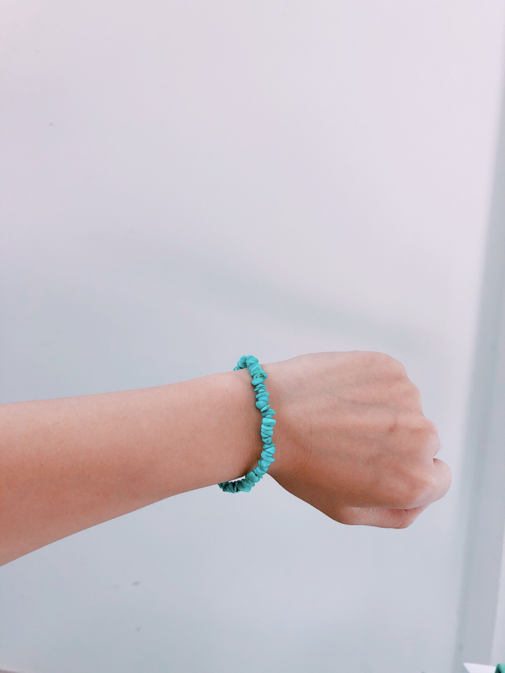 천연 청록색 자갈 팔찌 원시 미네랄 천연 높은 도자기 높은 파란색 팔찌 민족 스타일 자갈 팔찌 쥬얼리