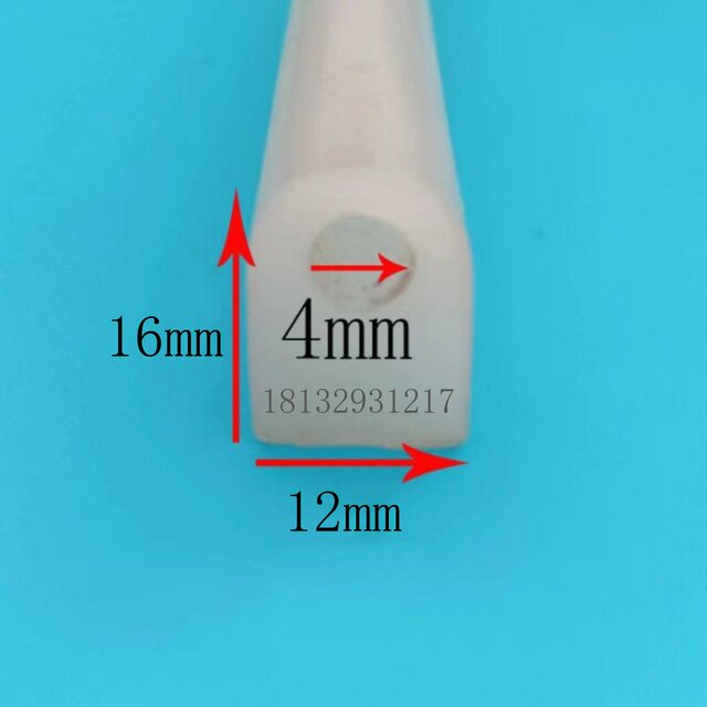 D-type machinery and equipment sealed high-temperature resistant silicone strip semi-circular oven doors and windows anti-collision pressure resistant waterproof soundproof and odorless