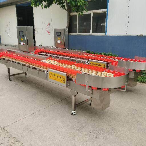 Fully automatic duck neck weight sorting machine, braised duck wing grader, material box type duck palm sorting equipment