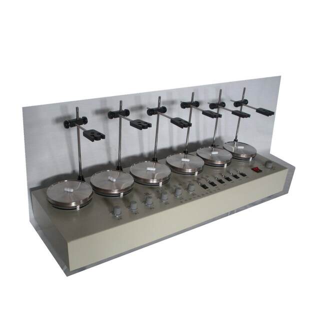 Multi-head magnetic stirrer-6 Asynchronous independent speed regulation Stainless steel heating plate