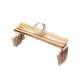 Bamboo 4-head bamboo hanger quilt drying sheets Cross clothes hanger quilt drying clothes hanger Bamboo trouser rack 8 clip clip