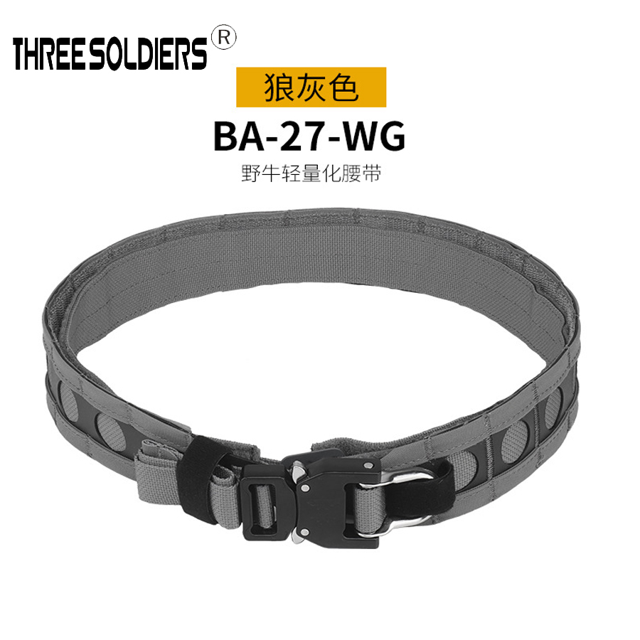 NYLON MENS WIDE DOUBLE LAYER MOLLE OUTER BELT OUTDOOR MOUNTAINEERING HIKING LOAD HANGING WAIST BAND