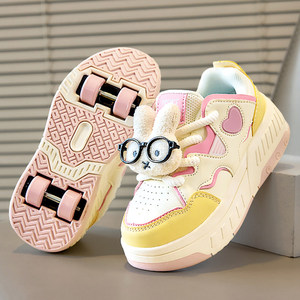 Four-Wheel Roller Shoes for Girls 2026 New Model Children's Detachable Roller Skating Sports Shoes Princess Girls Roller