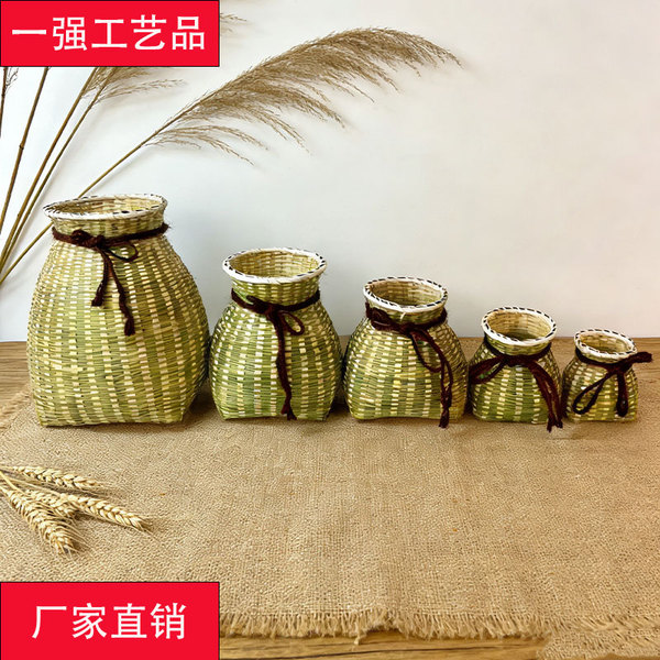 手工编织竹筐儿童采茶背篓买菜采茶叶篮子户外捕鱼休闲钓鱼用具