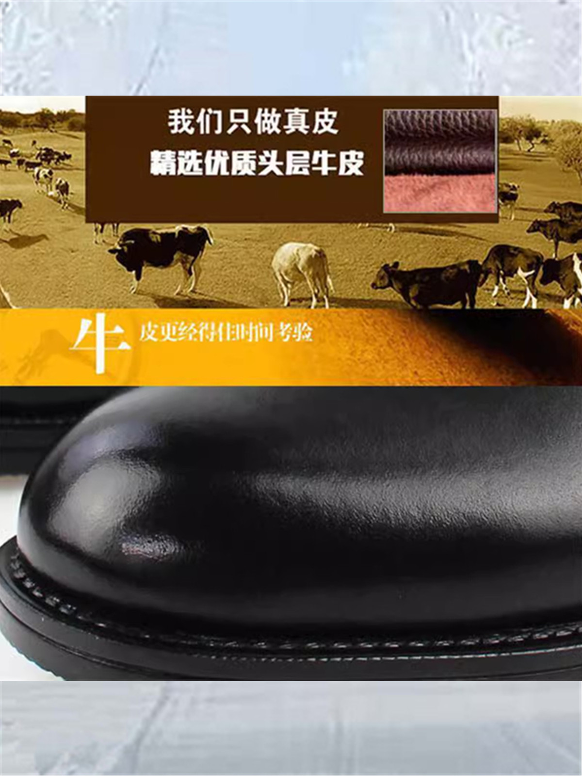GENUINE WINTER SUEDE SHOES FUR BOOTS COLD BOOTS BLACK LEATHER SIDE ZIPPER FUR INTEGRATED WARM BOOTS COTTON SHOES MEN