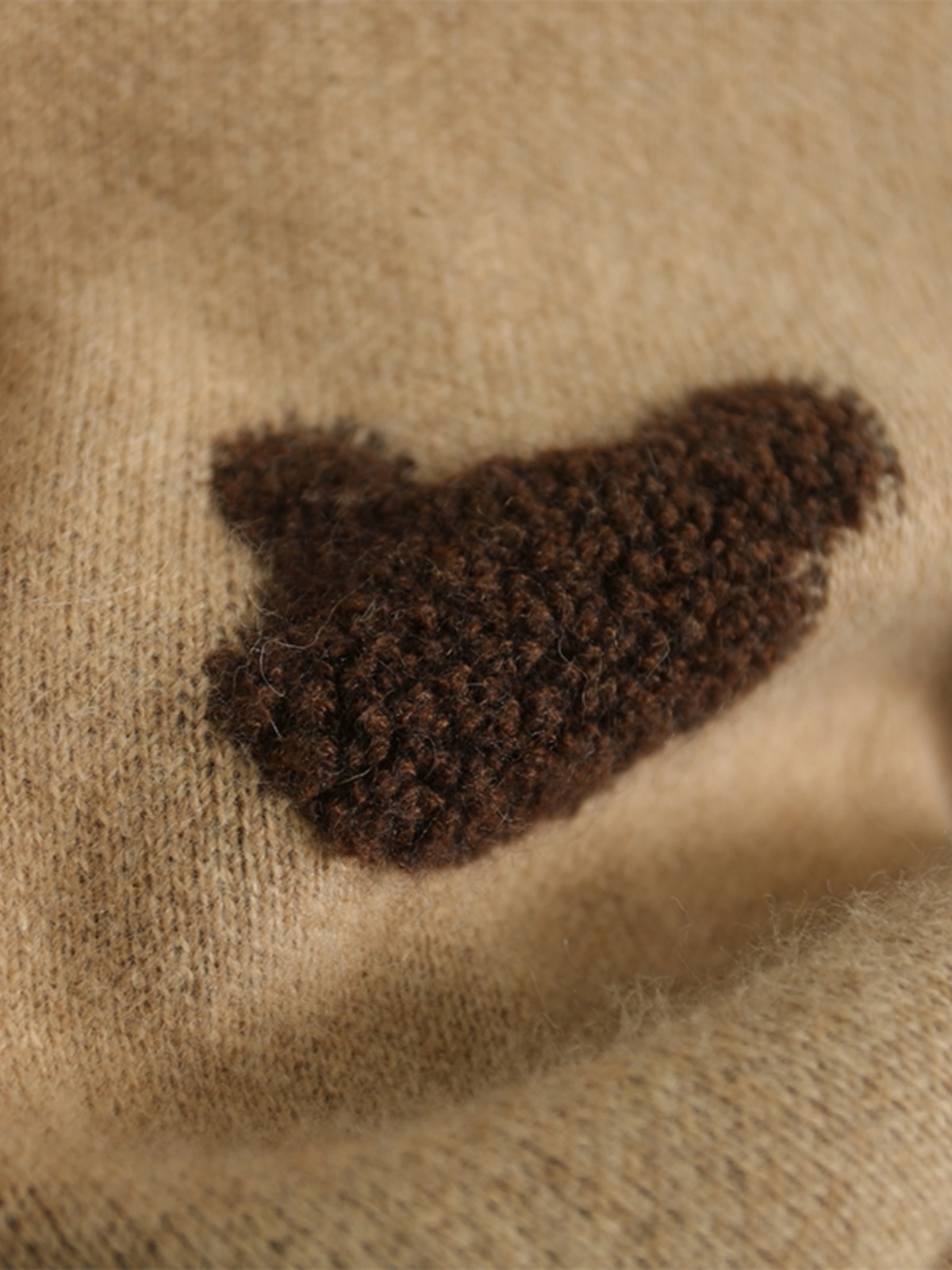 EUROPEAN HIGH-END HEAVY INDUSTRY SMALL FRAGRANCE HIGH-END SENSE OF LUXURY SOFT GLUTINOUS THREE-DIMENSIONAL CARTOON EMBROIDERY RACCOON FLUFF SWEATER WOMENS WINTER THICKENING