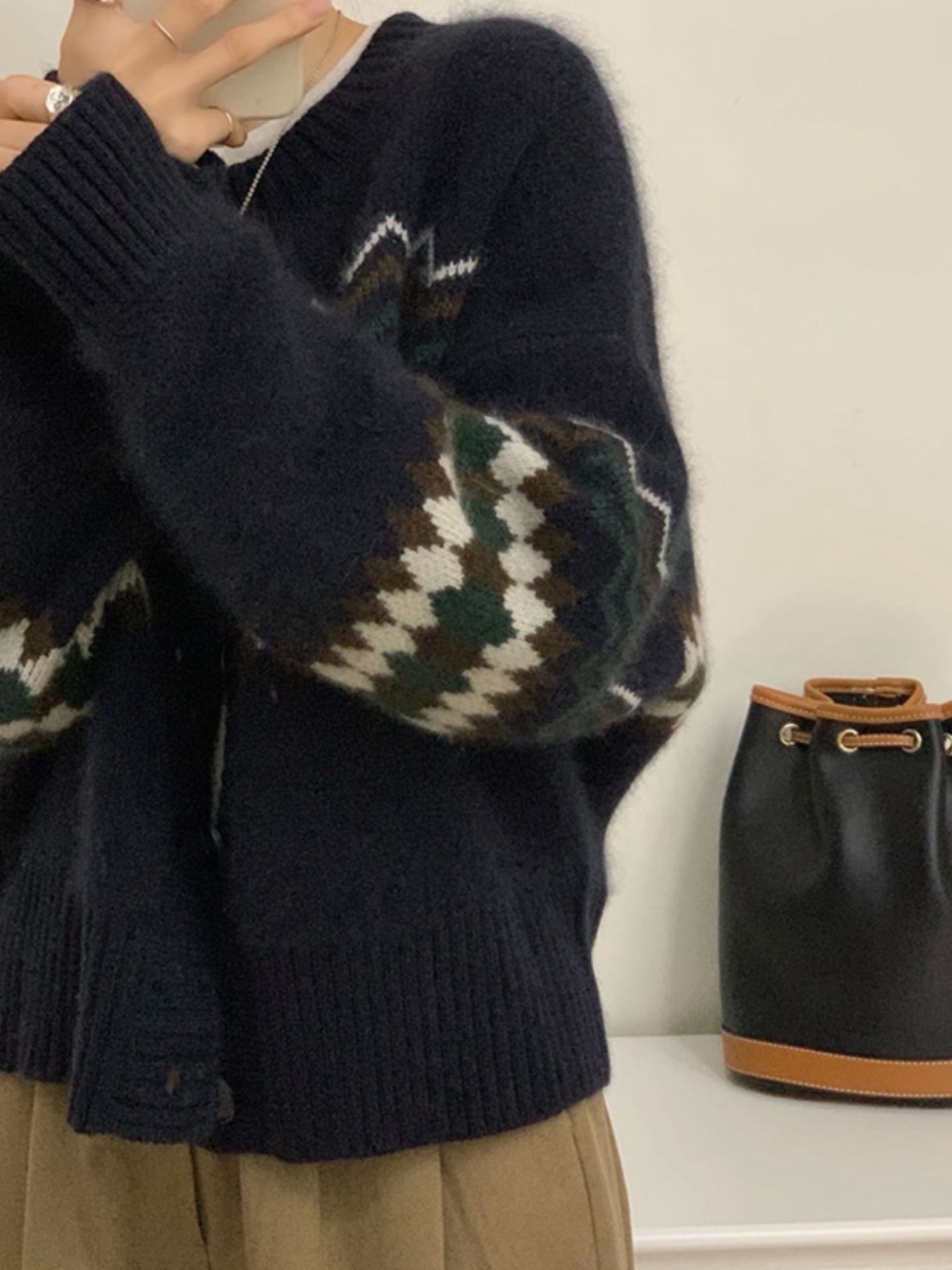 2024 NEW HEAVY INDUSTRY SOFT GLUTINOUS RACCOON DOWN CRANE FLEECE SWEATER KNITTED CARDIGAN JACKET WOMENS WINTER LOOSE WEAR