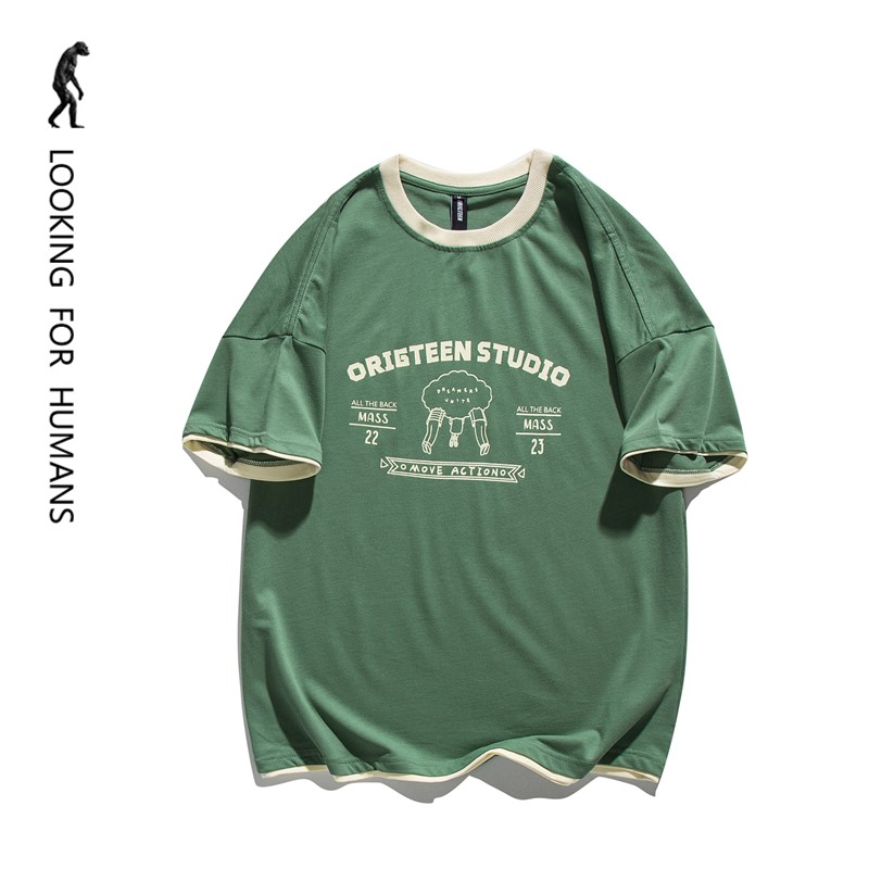 [LOOKING FOR HUMANS] SIGNALS FOR ASSEMBLING SUMMER ORIGINAL CARTOON PRINT FAKE TWO LOOSE COUPLES