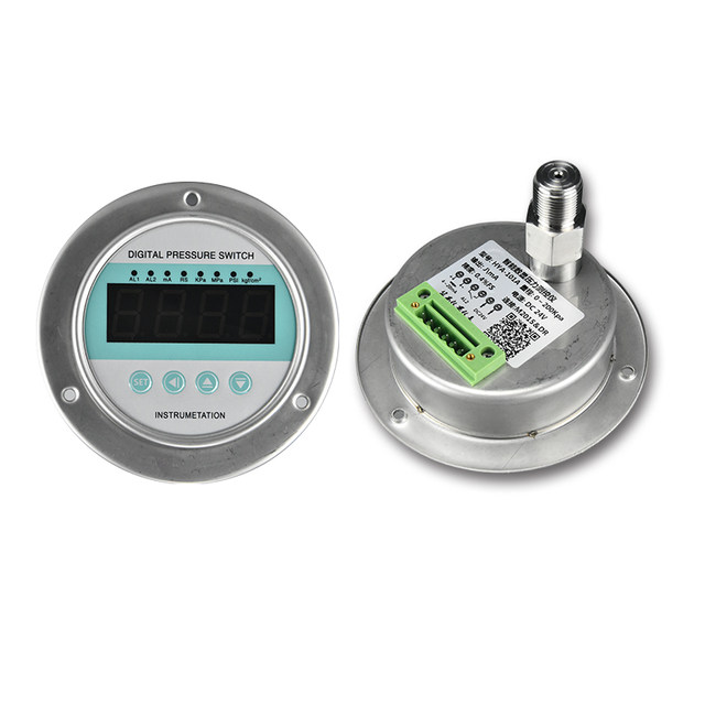 Remote intelligent axial pressure gauge stainless steel shock-resistant oil pressure gauge water pressure gauge gas pressure gauge HYA100 axial