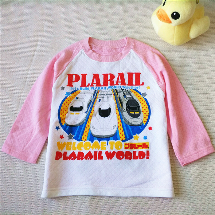 ORIGINAL CHILDRENS COTTON AIR LAYER HOME WEAR COVER BOYS AND GIRLS TOMEI ELECTRIC TRAIN PAJAMAS CASUAL AIR-CONDITIONED CLOTHES