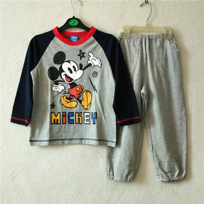 JAPANESE CHILDRENS PAJAMAS BOYS MONSTERS COLLEGES CARTOONS LOUNGEWEAR SETS CASUAL AIR-CONDITIONED CLOTHES SPRING AND SUMMER NEW