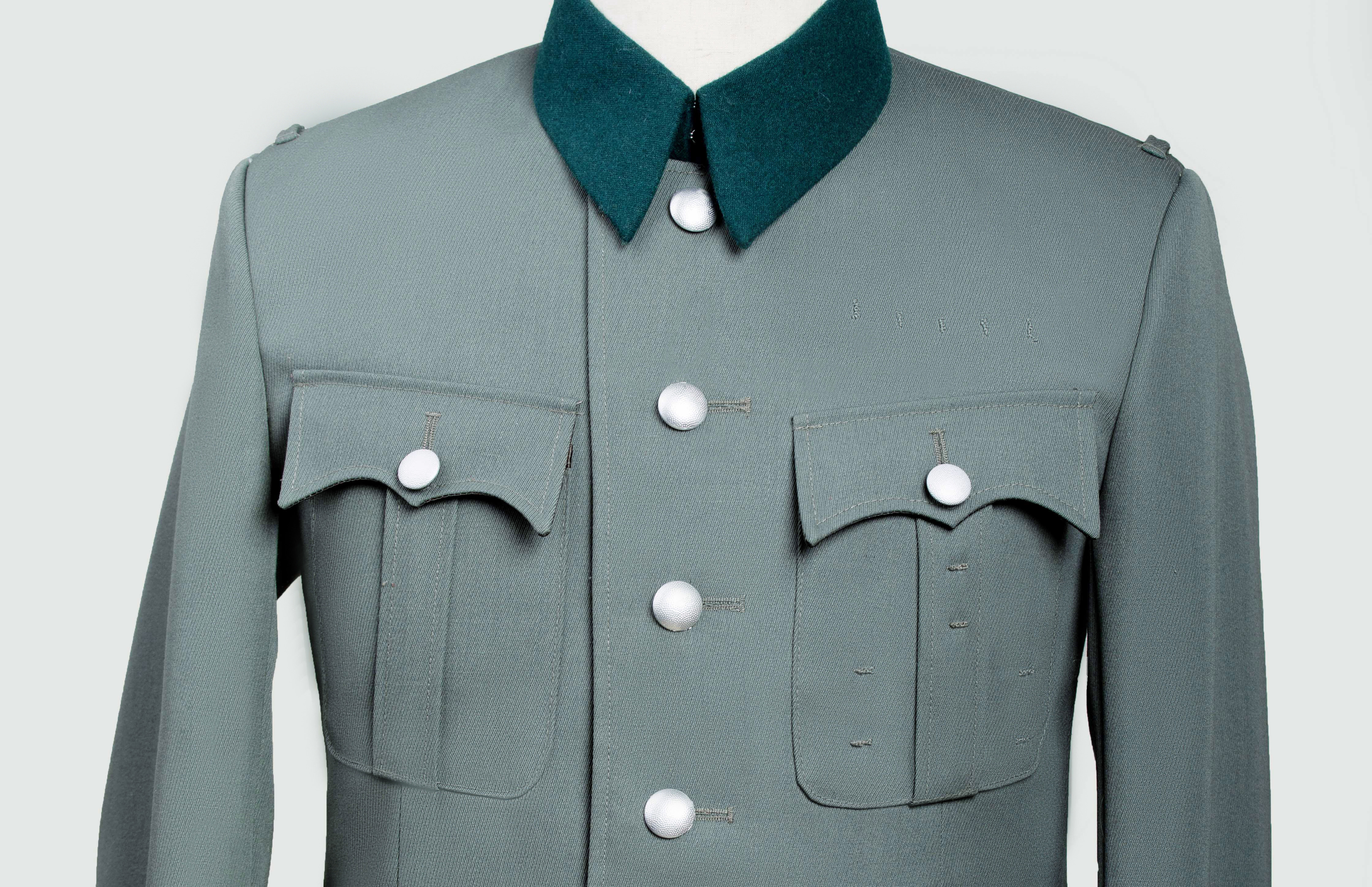 M36 프러시안 바지 블루 그레이 탑 WW2는 능직 울로 맞춤 제작 가능