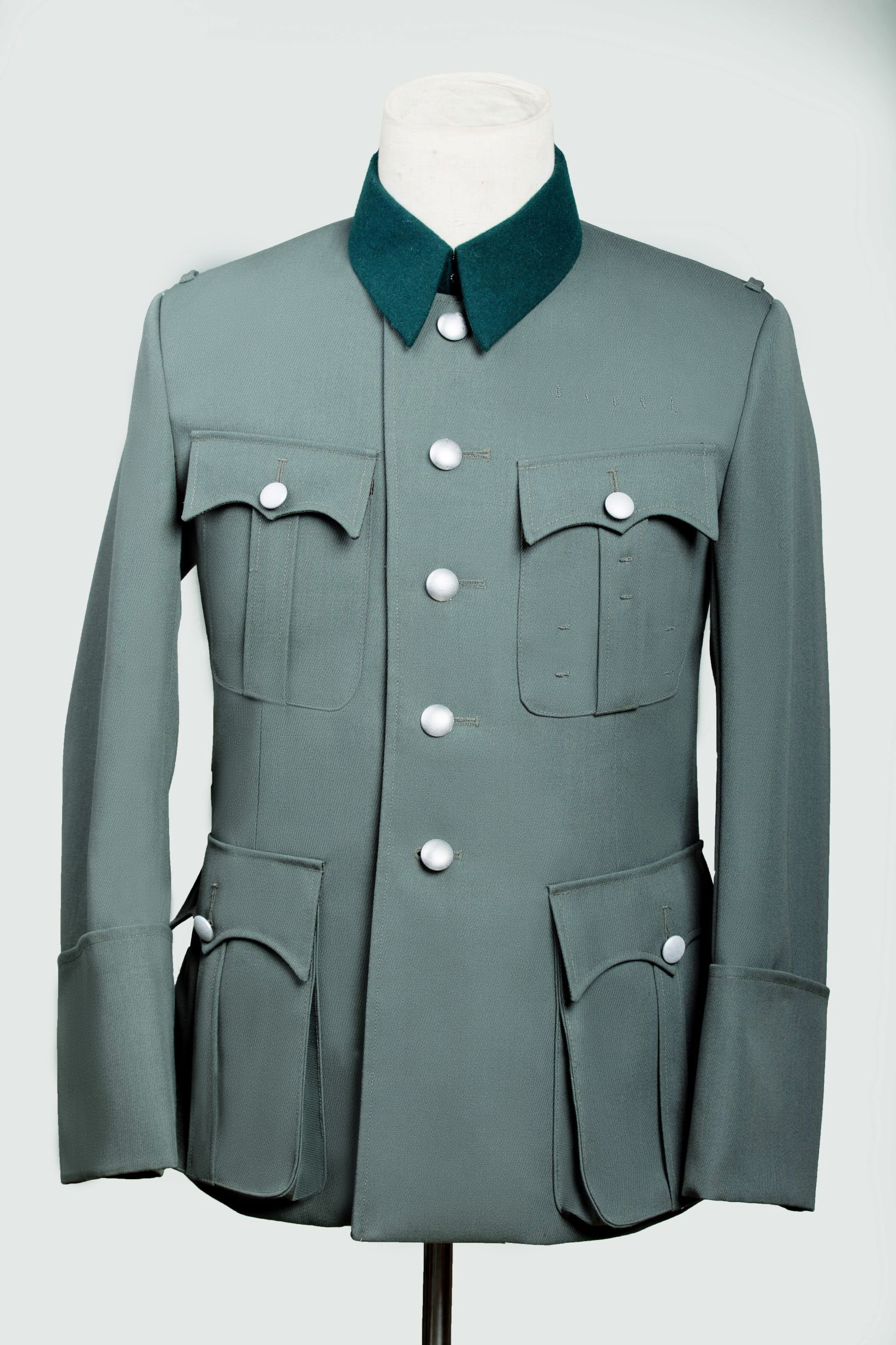 M36 프러시안 바지 블루 그레이 탑 WW2는 능직 울로 맞춤 제작 가능
