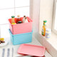 Thickened colorful plastic storage box with lid sorting box snacks groceries cosmetics storage box storage box