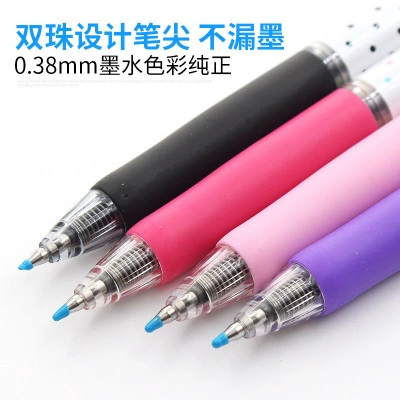 Бесплатная доставка uni Mitsubishi гелевая ручка UMN-138 водяная ручка волновая точка 0,38 черная нажимного типа гладкая с низким демпфированием для студентов