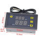 W3230 high-precision temperature controller digital display thermostat module temperature control switch micro 12V24V/AC220V