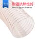 PU polyurethane air duct dust removal tube copper plated steel wire woodworking vacuum cleaner hose transparent wood chip telescopic engraving machine tube