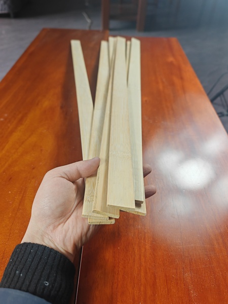 竹森林2-4厘米竹片竹条材料方竹子两面竹门板子材料双面平整竹片