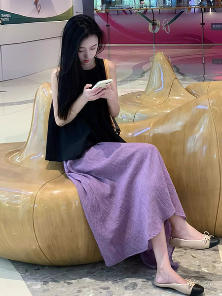 孕妇装夏装套装2026夏季法式名媛风遮肚显瘦大码上衣半身裙两件套 — 4