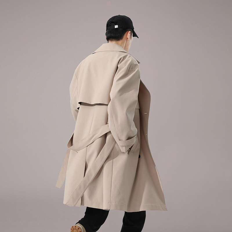 TRENCH COAT JACKET MENS SPRING AND AUTUMN SEVEN DEADLY SINS CLOAK CLOAK CIVILIAN COAT HIGH-CLASS SENSE HANDSOME