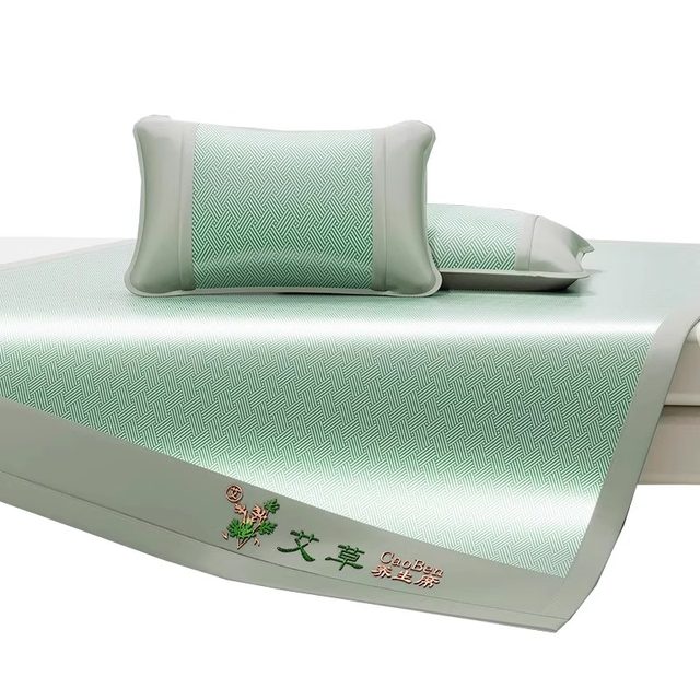 New mosquito repellent mat 2025 mugwort mother-child grade straw mattress sheets student dormitory ice silk health rattan mat