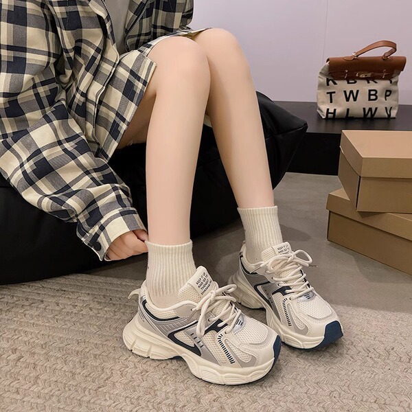 女童鞋子2026秋季新款中大童老爹鞋高颜值儿童运动鞋女孩网面透气 — 3