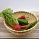 Bamboo weaving dustpan steamed bun basket bamboo products basket washing vegetables and loading fruit props performance fruit plate storage basket small bamboo basket