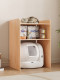 Cat litter box wooden storage rack suitable for small pet cat food cat litter storage rack cat nest cat toilet cat bed integrated can be customized