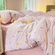 Cute bow kitten dormitory bed single bed sheet quilt cover household bed cover quilt cover universal season