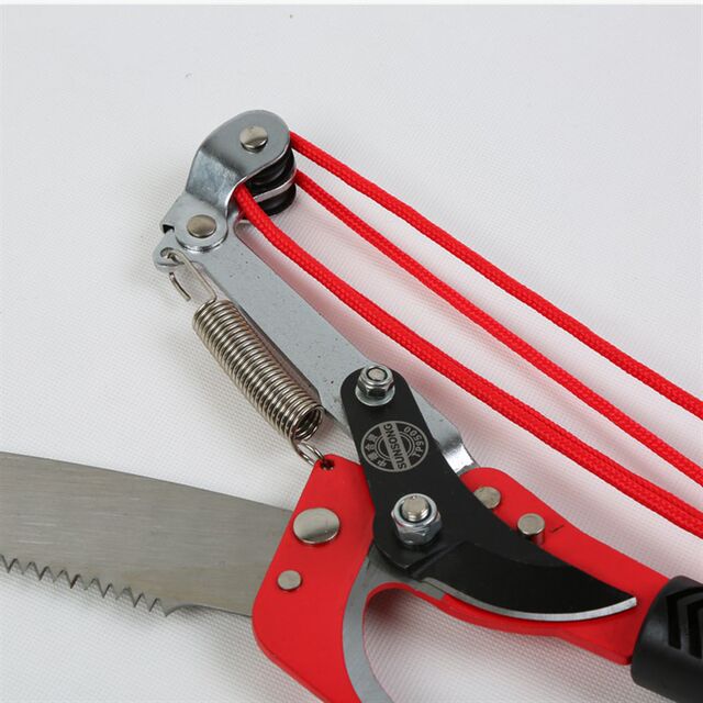 No pole, three-pine pulley, labor-saving high-altitude shear, gardening, high-altitude saw, garden scissors, vigorous shear