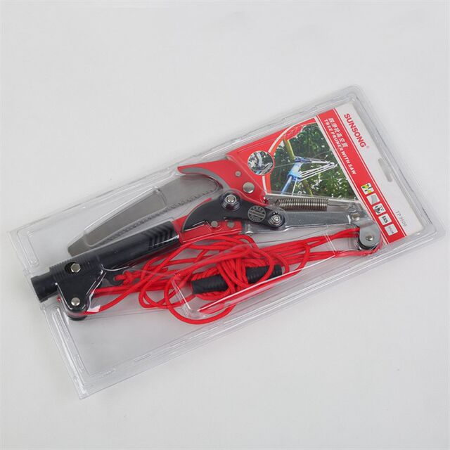 No pole, three-pine pulley, labor-saving high-altitude shear, gardening, high-altitude saw, garden scissors, vigorous shear