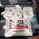 Japanese Kitty cartoon printed handmade makeup bag three-piece set for travel portable washing and storage bag