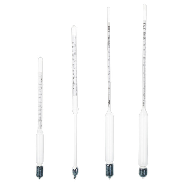 Glass density meter liquid hydrometer glass float meter salinity meter concentration meter Pomei meter 0-35 for experiment