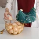 Nordic ins chicken storage basket with lid, iron decorative egg storage box, portable kitchen portable shape