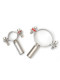 304 stainless steel pipe bracket PVC fixed pipe clamp pipe clamp pipe code clamp clip welding bracket water pipe support frame
