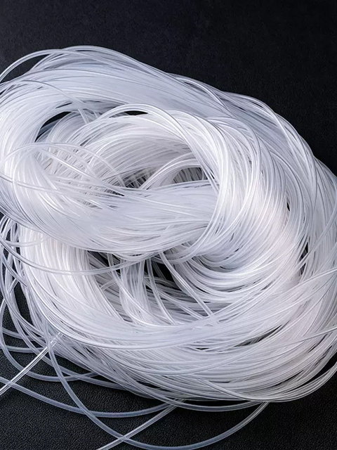 Silicone tube Silicone capillary high temperature resistant hose Silicone rubber tube 0.5mm1mm2mm3mm capillary protective sleeve