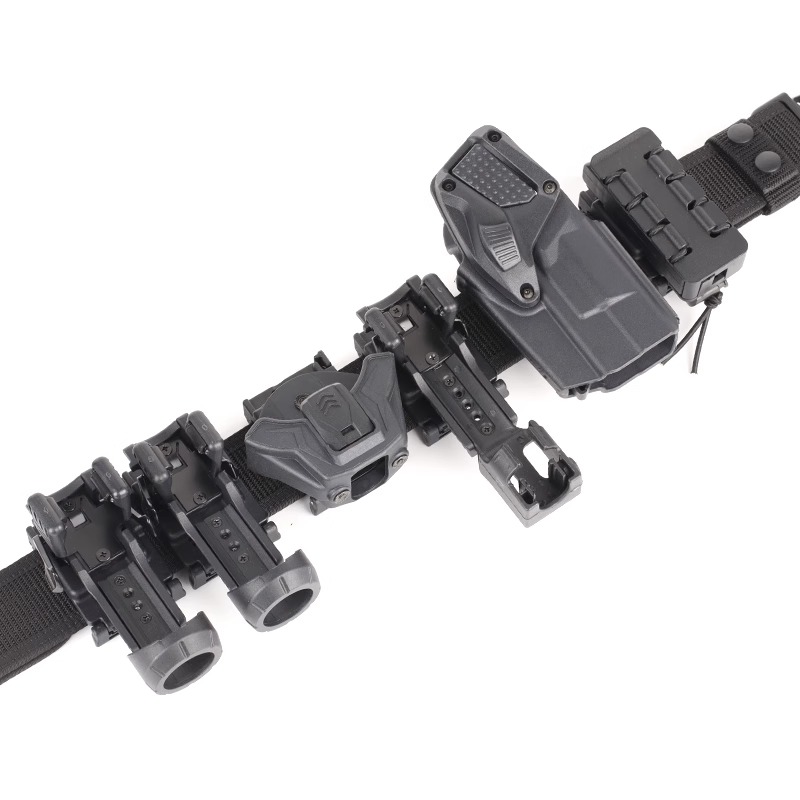 TACTICAL BELT WAIST SEAL SET QUICK-PULL EIGHT-PIECE SET SIDE OPENING LOCK FLASHLIGHT QUICK-PULL SET ON THE BACK PANEL INNER AND OUTER BELTS