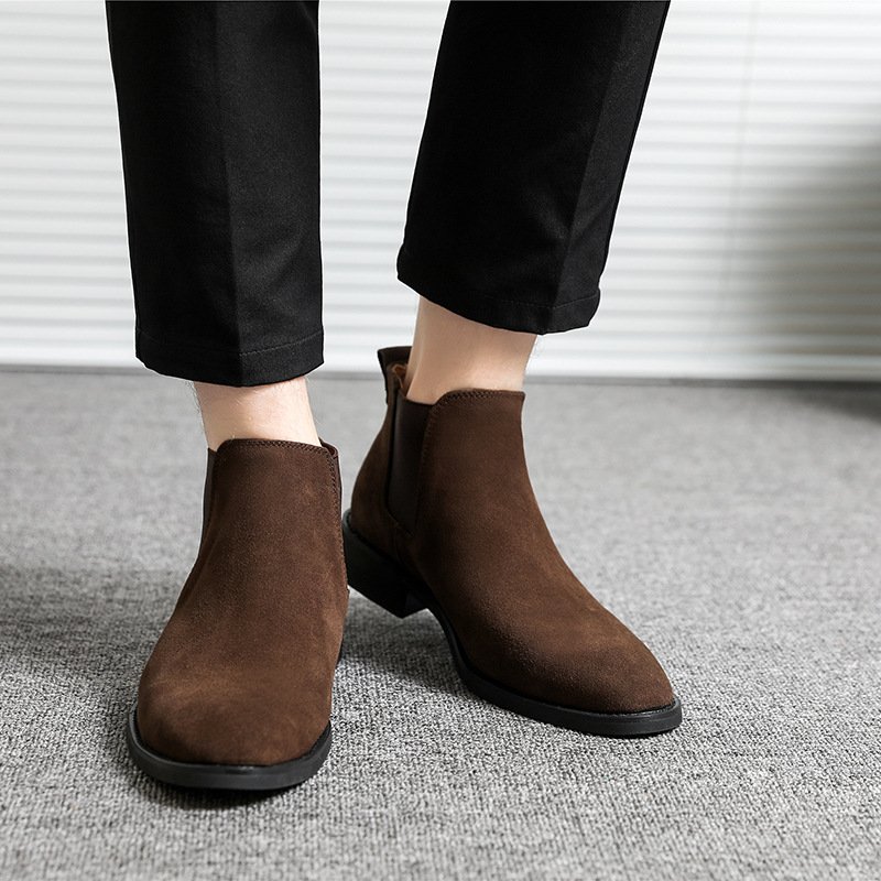 MARTIN CHELSEA BOOTS FOR MEN WINTER LEATHER SHOES 37-47