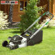 Yate 40V rechargeable lawn trimmer hand push 20V lithium battery lawn mower electric mower small household