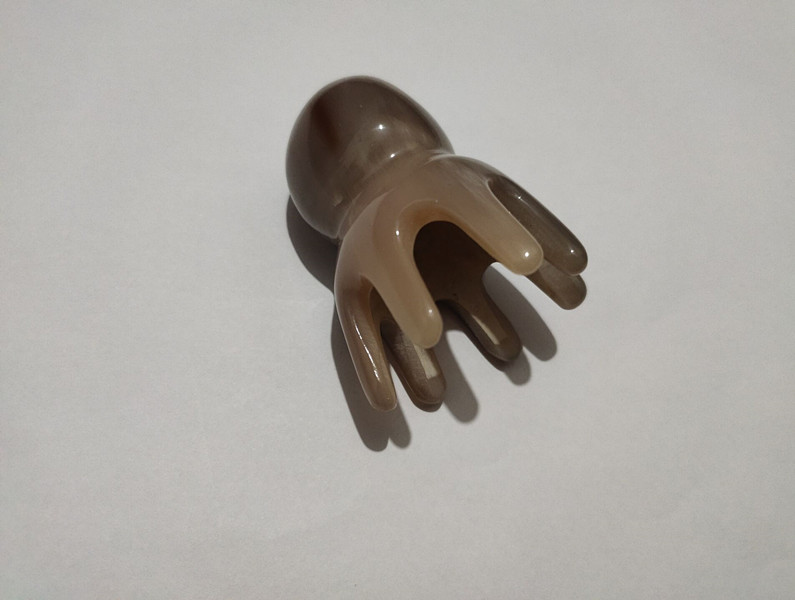 머리 마사지 발톱 두피 마사지 작은 미니 경혈 도구 자오선 브러시 두뇌 수동 머리 긁기